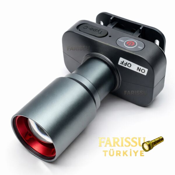 Gold Kama GK700 30W 3000 Lümen LED Kafa Feneri | Type-C Şarjlı | 3 Modlu | 9 Saat | 140 gr