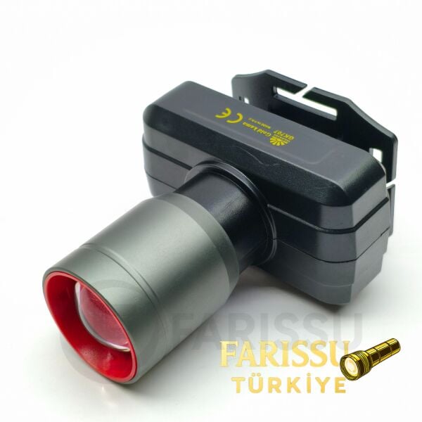 Gold Kama GK707 30W 3000 Lümen LED Kafa Feneri – Type-C Şarjlı, 3 Modlu