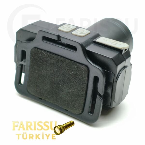 YES-620 Zoomlu Şarjlı Kafa Feneri – 18650 Pil 3800 mAh – Hafif ve Güçlü LED Baş Lambası
