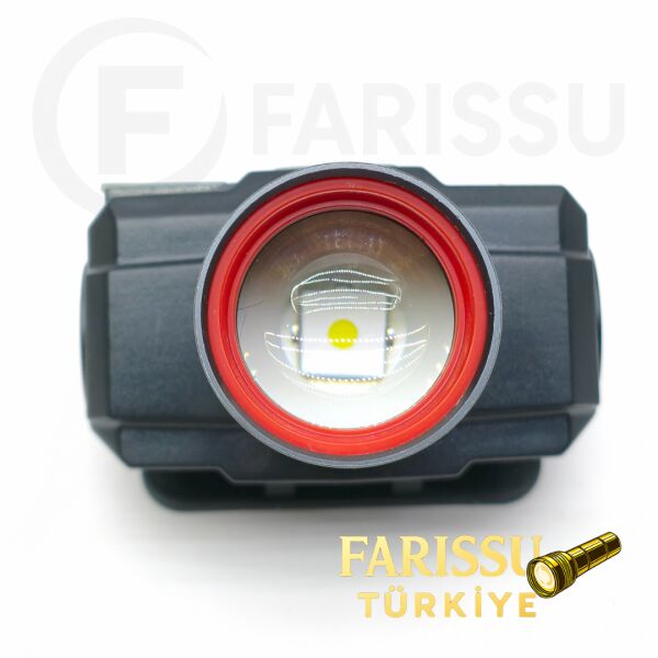 YES-620 Zoomlu Şarjlı Kafa Feneri – 18650 Pil 3800 mAh – Hafif ve Güçlü LED Baş Lambası