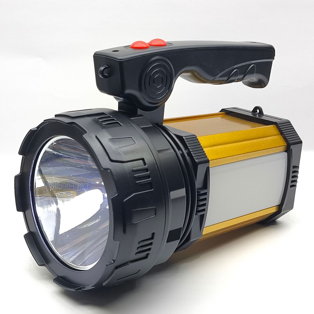 Silver Toss ST-8100L 25W Şarjlı El Feneri | 2500 Lümen | Yan LED Aydınlatmalı | Powerbank