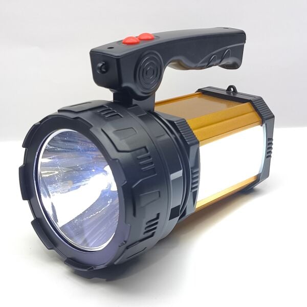 Silver Toss ST-8100L 25W Şarjlı El Feneri | 2500 Lümen | Yan LED Aydınlatmalı | Powerbank