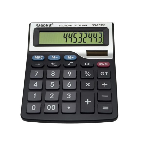 Gaona DS-9633B 13 Haneli Büyük Ekranlı Çift Güçlü Masaüstü Hesap Makinesi