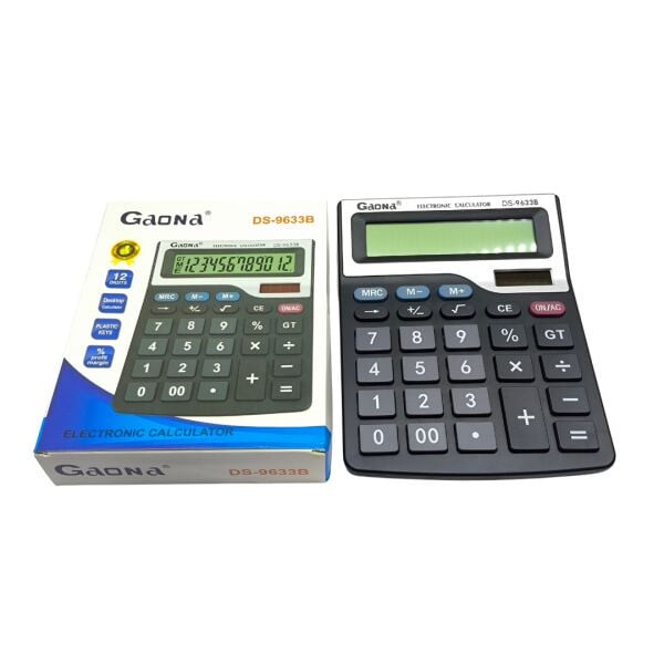 Gaona DS-9633B 13 Haneli Büyük Ekranlı Çift Güçlü Masaüstü Hesap Makinesi