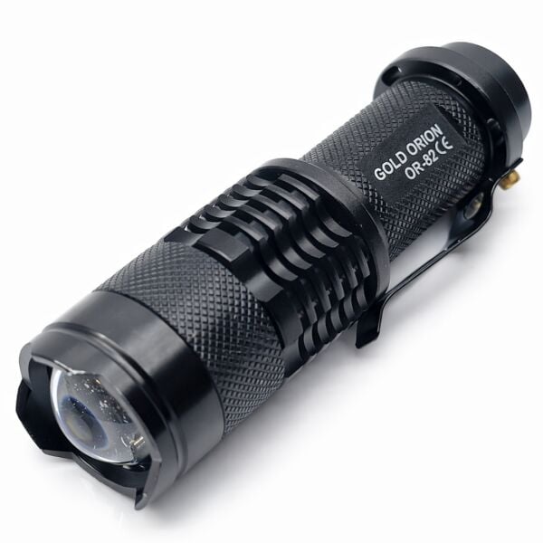 Gold Orion OR-82 Mini Şarjlı LED El Feneri | 10W | 14500 1300 mAh | Zoomlu | 3 Mod