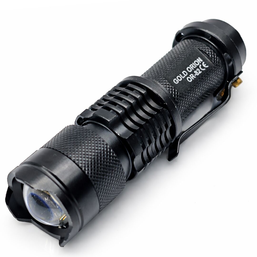 Gold Orion OR-82 Mini Şarjlı LED El Feneri | 10W | 14500 1300 mAh | Zoomlu | 3 Mod