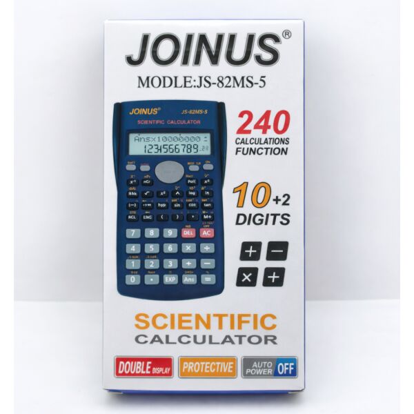 JOINUS JS-82MS-5 Bilimsel Hesap Makinesi – 240 Fonksiyon, 10+2 Haneli Ekran, Otomatik Kapanma