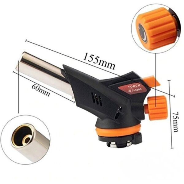 Pürmüz Alev Başlığı – 1300°C – Ayarlanabilir Alev – Gaz Kartuş Uyumlu (100 gr)