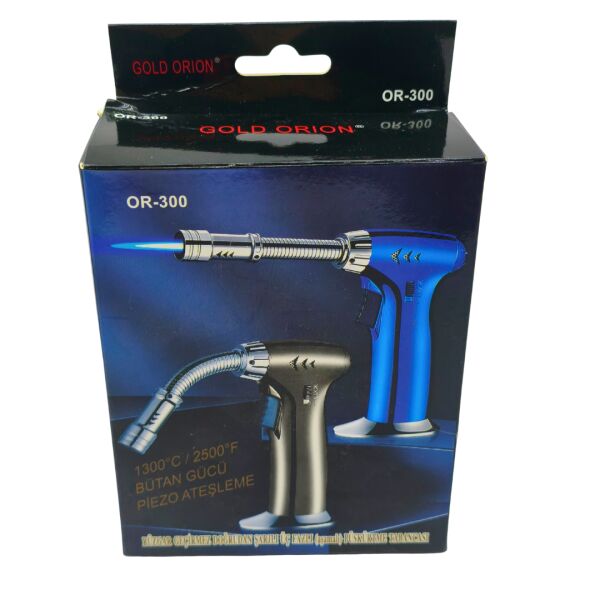 OR-300 Pürmüz Çakmak | Esnek Başlıklı | Piezo Ateşlemeli | Gazsız | 145 gr