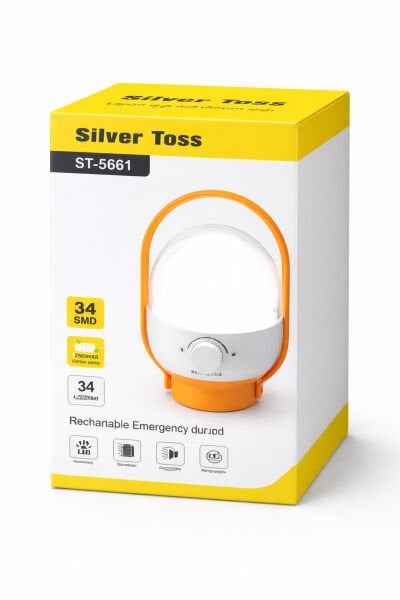 ST-5661 Şarjlı Kamp Lambası | 34 SMD LED | Dimmer Ayarlı | Taşınabilir Acil Durum Işığı
