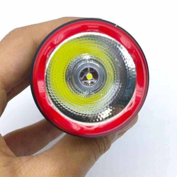 Kompakt Şarjlı LED El Feneri – 2 Işık Modlu – Hafif ve Taşınabilir