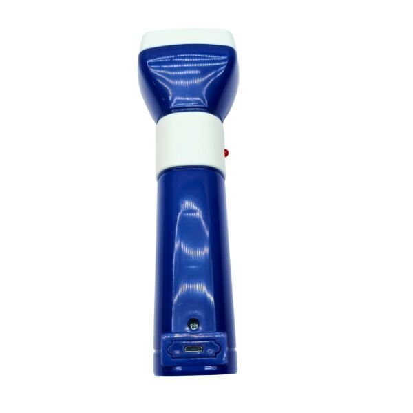 Şarjlı Çok Amaçlı LED El Feneri – Ön LED ve Yan COB Işık – USB Şarjlı – 17 cm