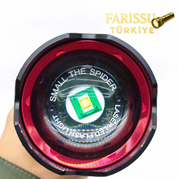 PS-4200 Şarj Edilebilir Profesyonel El Feneri 130W 13000 Lümen Tip-C Şarjlı Powerbank Özellikli Set