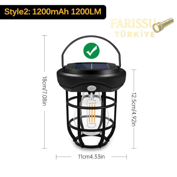 CL-T66 Solar Sensörlü Duvar Lambası 1200 LM | 3 Modlu | Güneş Enerjili Dış Mekân Aydınlatma
