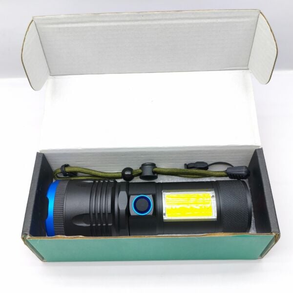 Powerbank Özellikli COB LED El Feneri 6 Işık Modu Zomlu 2000 Lümen 8000 mAh