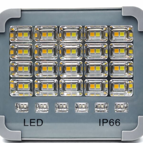 Q-MAX 50W Solar LED Projektör IP66 | 5 Modlu | USB Şarjlı | Polis Çakar Modlu