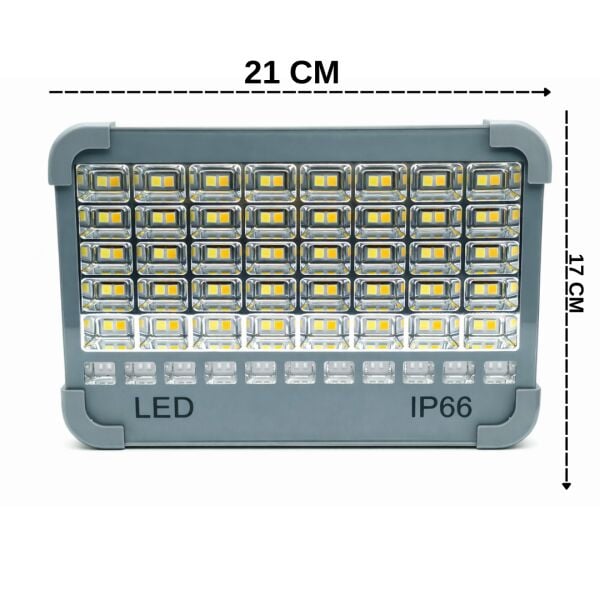 Q-MAX Solar LED Işıldak IP66 Su Geçirmez 5 Modlu Güneş Enerjili Aydınlatma PS-D002A