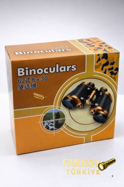 Rus Tipi 8x30 Klasik Dürbün | Deri Çantalı | Net Görüş | Retro Tasarım