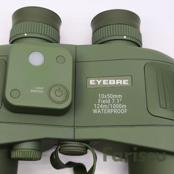 Profesyön 10x50 mm Azot Dolu Su Geçirmez Denizci Dürbünü – Işıklı Pusulalı, Profesyonel Optik Dürbün