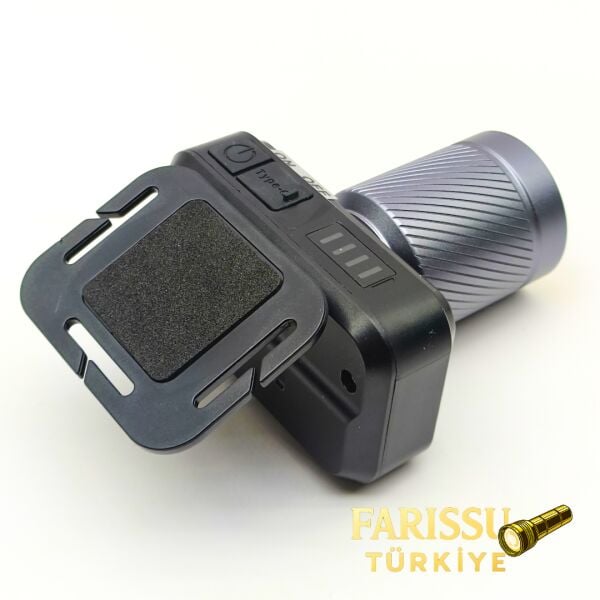 GK703 LED Kafa Lambası | 4000 Lümen | 40W Cree LED | Type-C Şarjlı | 3 Mod | Zoomlu