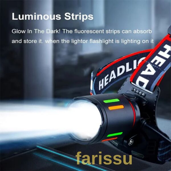 Q-MAX PS-T62 3000 Lümen Kafa Lambası – 3 Adet 18650 Yedek Pilli – Powerbank Özellikli