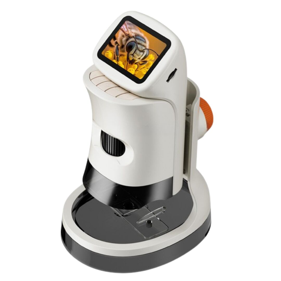 LCD Ekranlı Taşınabilir Dijital Mikroskop Seti – 3’ü 1 Arada (El Tipi + Masaüstü + Canlı Böcek Kabini)