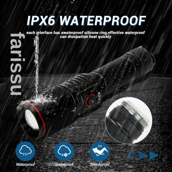 Q-Max PS-3000 Yedek Pilli Şarj Edilebilir Zoomlu Tüfek Feneri 2000 Lümen