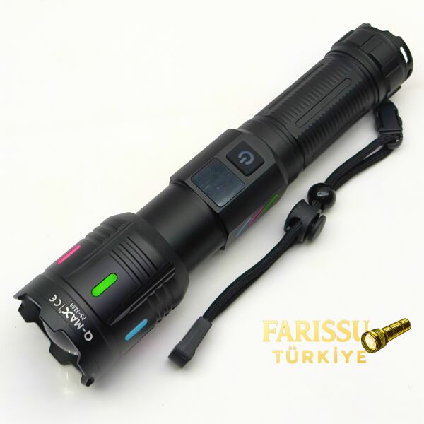 PS-3200 Profesyonel Şarj Edilebilir El Feneri - 25W 4500 Lümen 3000 Metre Menzil