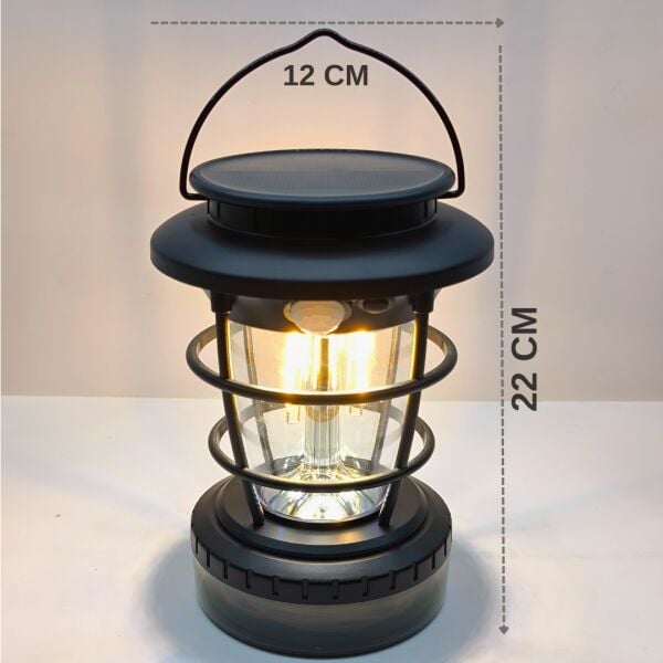 Solar Hareket Sensörlü Fener ve 10 Metre Renkli LED Işık Zinciri - HOP-8819