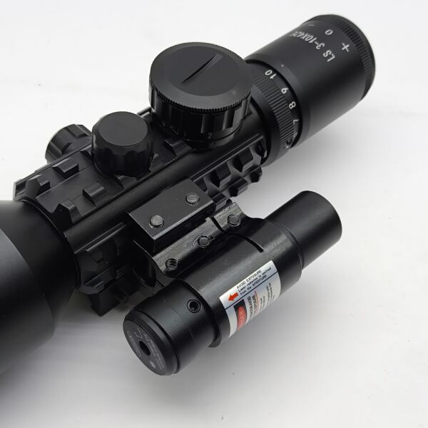 M9 LS3-10X42E Profesyonel Optik Nişangah Seti - 3-10x Yakınlaştırma, Işıklı Mil-Dot ve Entegre İşaretleyici Modülü